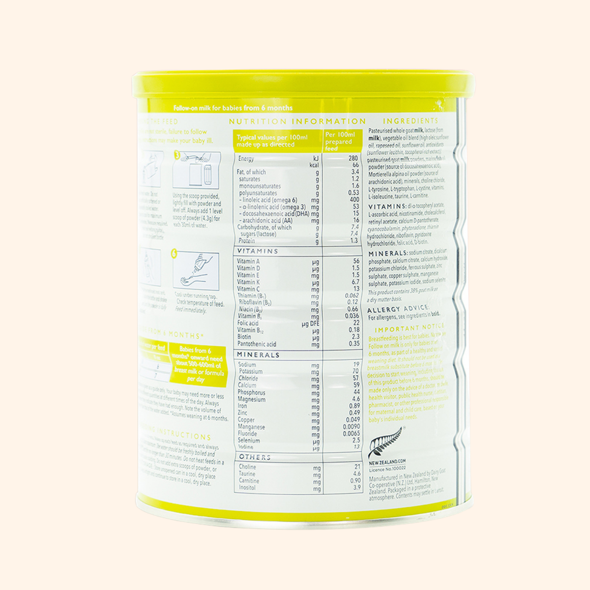 Nannycare Stage 2 Goat Milk Formula (900g)