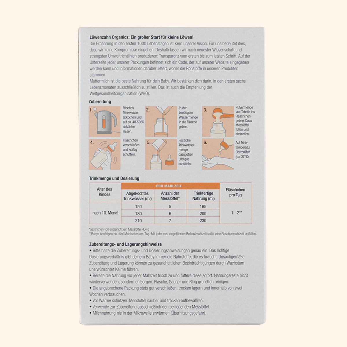 Löwenzahn Stage 3 Organic Infant Formula (500g)