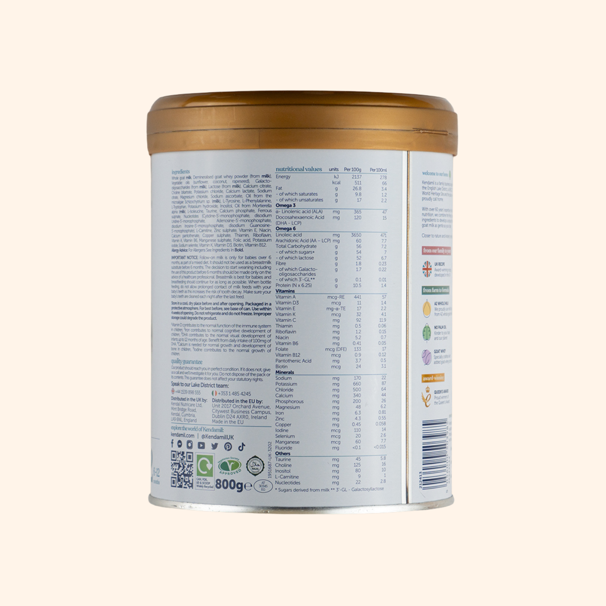 Kendamil Goat Milk Formula Stage 2 (800g)