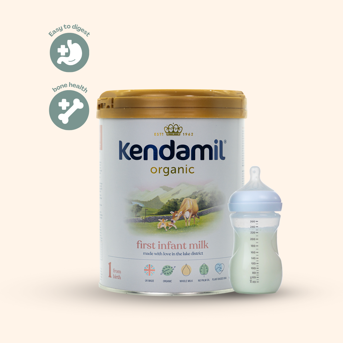 Kendamil Stage 1 Organic Infant Formula (800g)