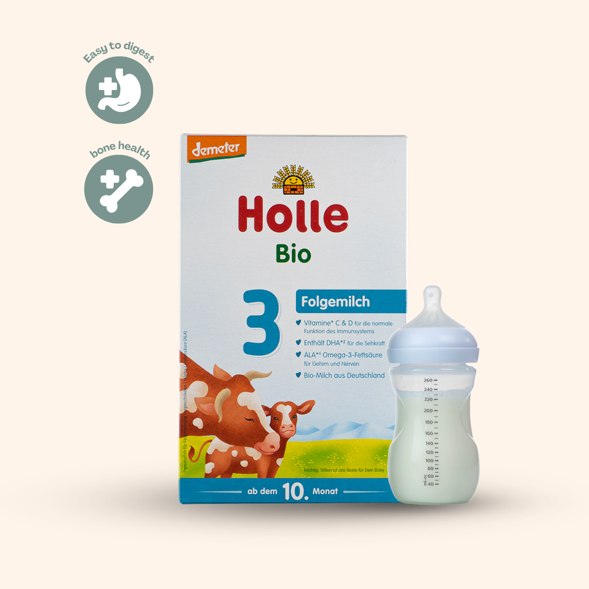 Holle Stage 3 Organic Baby Formula (600g)